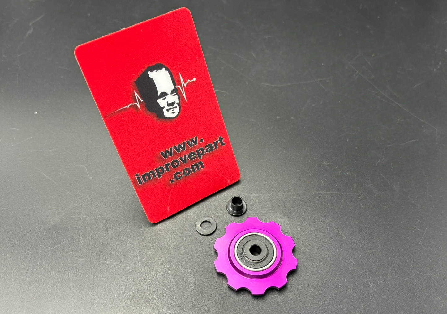 10T Bullseye Jockey Wheel Turquoise 3DV