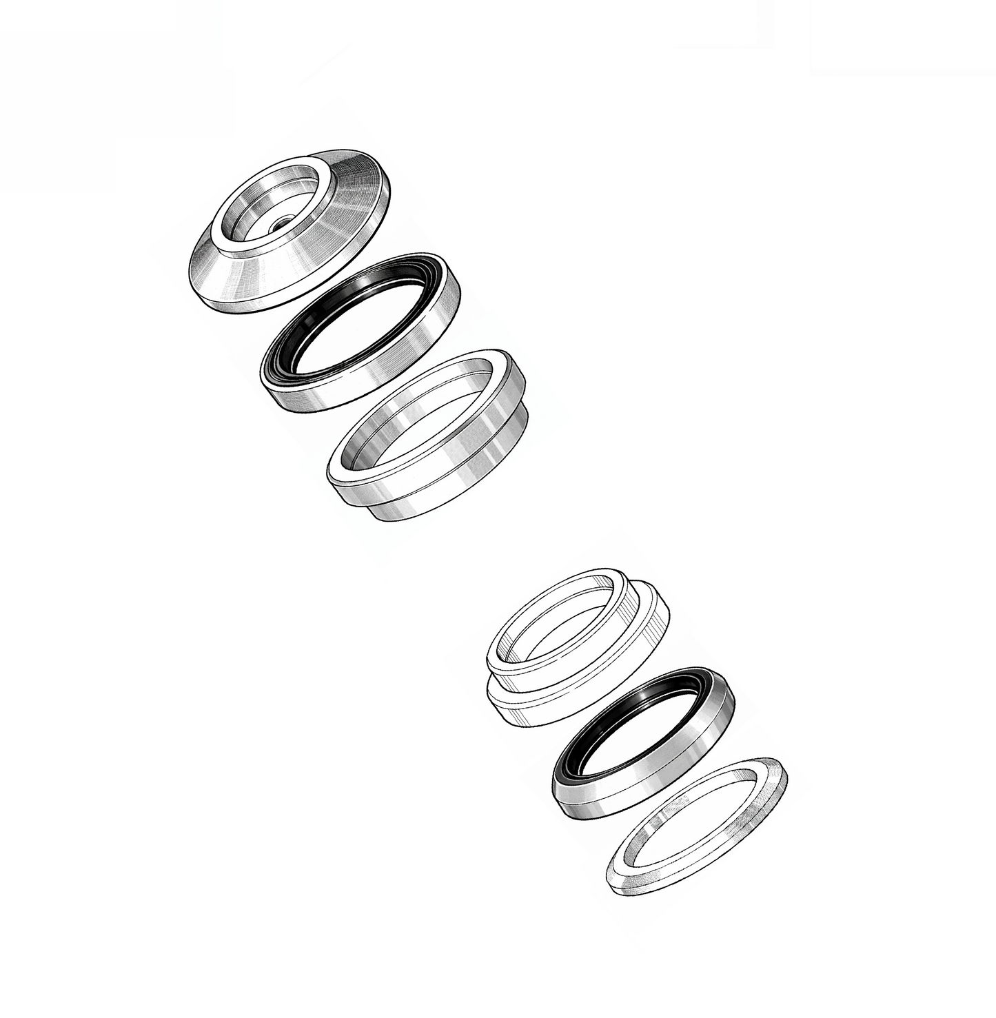 Cannondale Headset - Headshok/Lefty to 1 1/8" & 1.5" Tapered