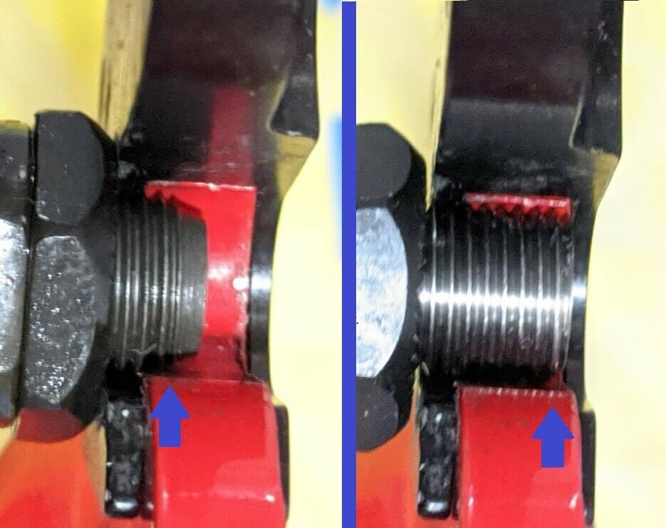 Extended Titanium Front & Rear Hub Axle Shimano Standard