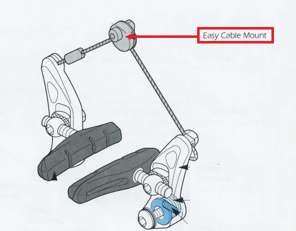 Shimano Cantilever Brake Easy Cable Mount Hanger