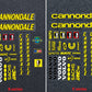 Cannondale Volvo Racing Teams Co-sponsors Frame Decal Set