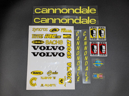 Cannondale Volvo Racing Teams Co-sponsors Frame Decal Set