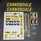 Cannondale Volvo Racing Teams Co-sponsors Frame Decal Set