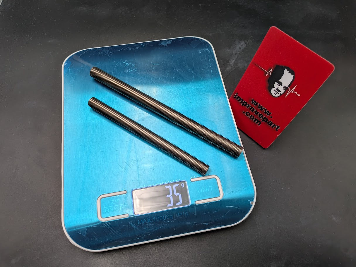 Extended Titanium Front & Rear Hub Axle Shimano Standard