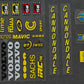 Cannondale Volvo Racing Teams Co-sponsors Frame Decal Set